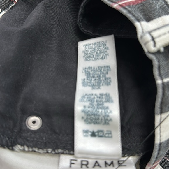 FRAME Le Sylvie Slender Straight Jeans – Sano Stripe – Size 32 - Picture 12 of 16